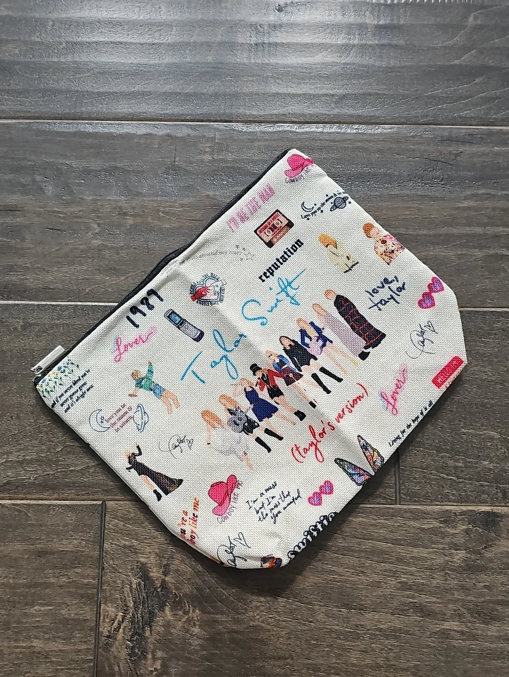 Taylor Swift Makeup Bag School Pencil Pouch 10 x 7 Swifties 1989 Lover